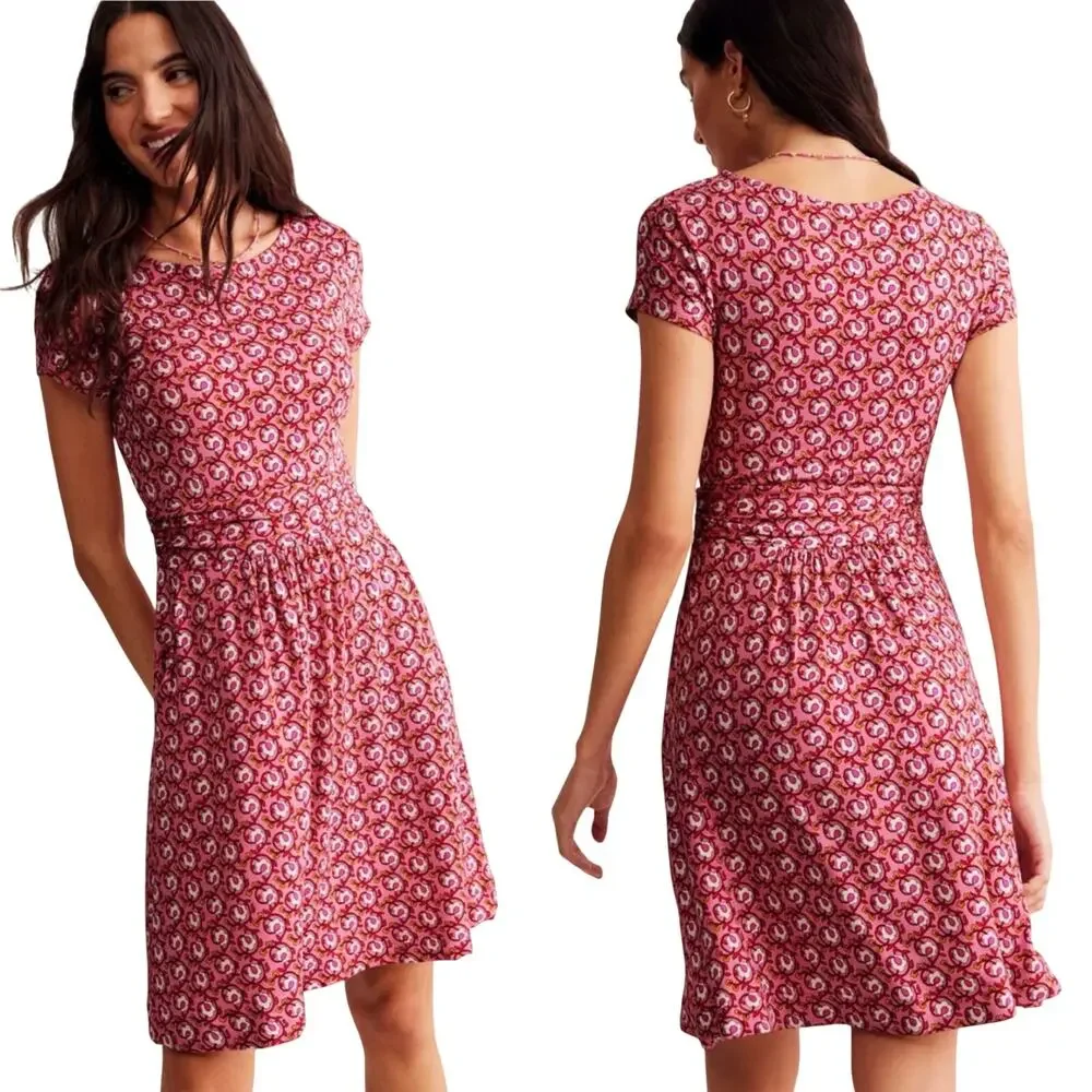Boden | Dresses | Boden Amelie Foliage Terrace Jersey Dress | Poshmark